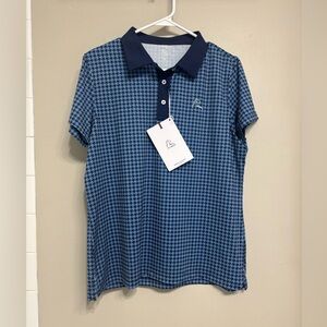 Rhoback Short Sleeve Performance Polo Shirt. NWT. Women’s Large